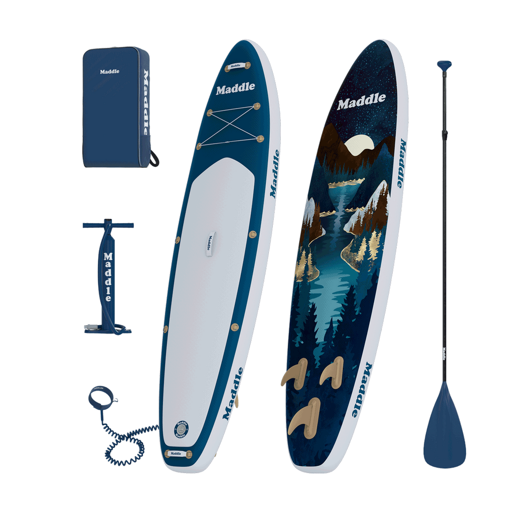 Get Stargazer Inflatable Paddle board SUP - 10'6” | Maddle SS24 Get Stargazer Inflatable Paddle board SUP - 10'6” | Maddle SS24